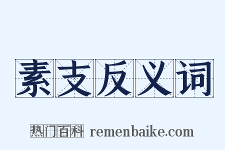 素支反义词是什么意思的图片